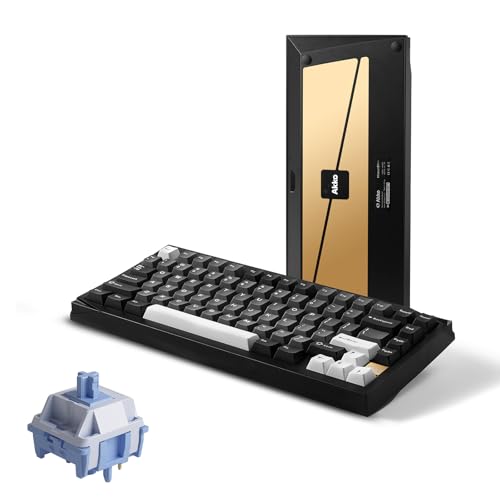 Akko Mineral 01 VIA �A���~�j�E�� ���J�j�J���L�[�{�[�h �g�����[�h �z�b�g�X���b�v�\ �Q�[�~���O�L�[�{�[�h RGB 8000mAh �u���b�N&�V���o�[ �����~���[�X�C�b�`