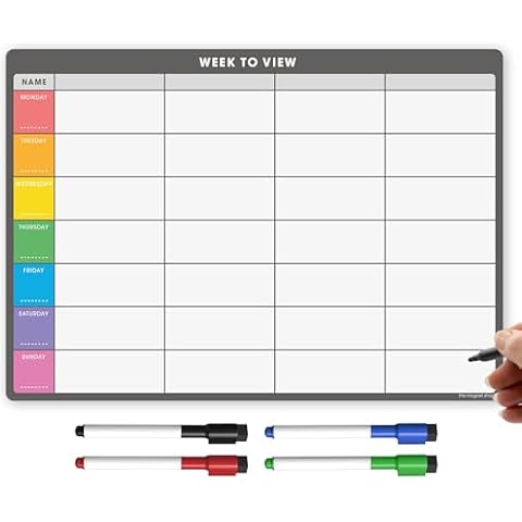 TMS A4 Magnetic Weekly Planner for Fridge Cover