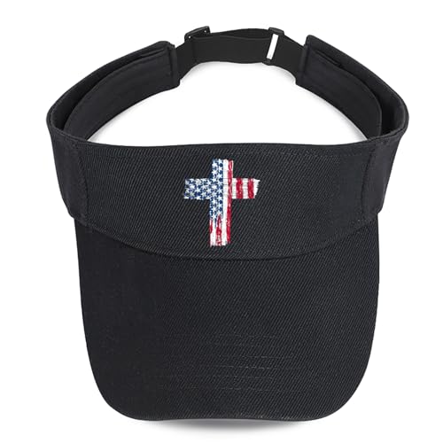 Image of Visors Hat for Women Sun Hat for Men Empty Top Black Running Visors Comfortable UV Protection Sun Visor for Travel Cycling