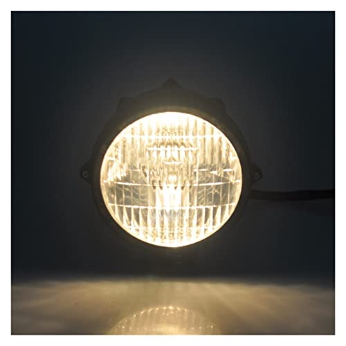 Phare avant moto chrome 4.7 pour remplacer une lampe usée de bobber