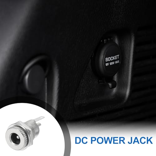 MECCANIXITY 4 pcs Conector de energía DC5521 12V 1A miniatura 5