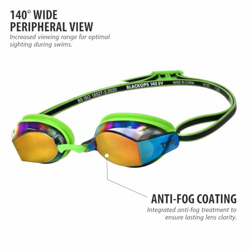 Image of TYR Adult Black Ops 140 EV Goggles - Racing Performance Swim Goggles