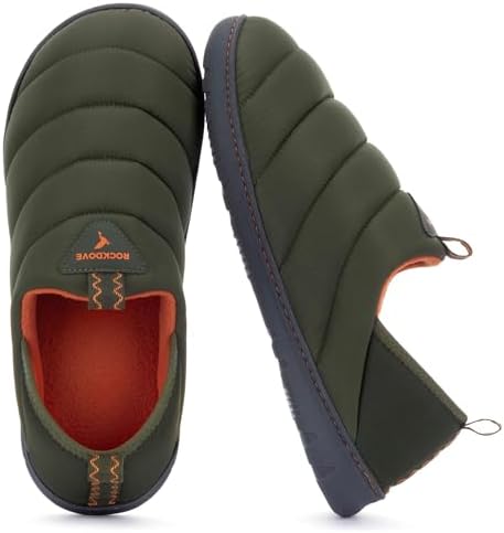 RockDove Herren-Pufflite zweifarbiger gesteppter Loafer-Hausschuh mit Innen-/Außensohle