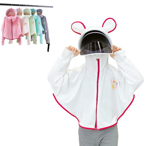 Kids Zip Up Hoodie - Cute Cooling Jacket, Lightweight Sun Protection Jacket, UPF 50+ for Outdoor Fun