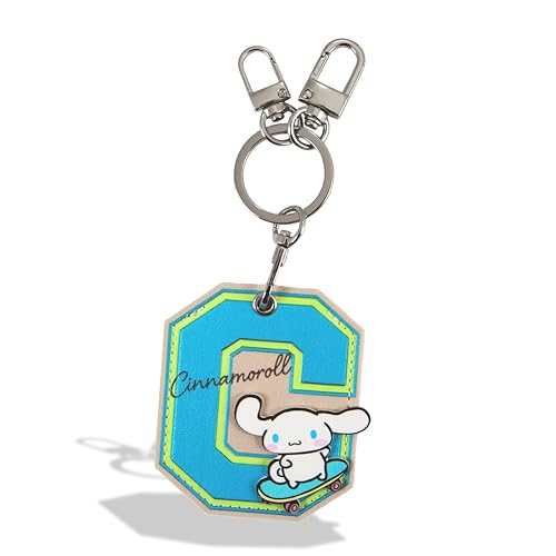 Image of Sonix x Sanrio Character Keychain Case Compatible with Apple AirTag | Protective AirTag Cover Keychain | College Letters Cinnamoroll