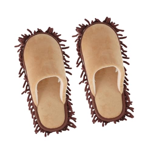 Image of Floor Cleaning Slippers Comfortable Mop Slippers for Bathroom Balcony Office Coffee