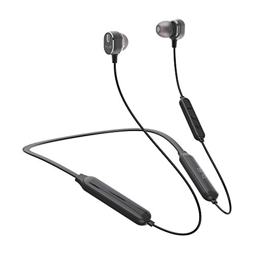 Image of World Of PLAY PLAYGO N23 (2020) Wireless Earphones with 20+ Hrs Battery Life, Dual EBEL Drivers, Bluetooth 5.0 Splashproof Neckband (Galaxy Black)