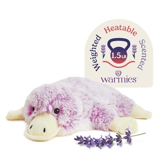 Platypus Warmies Cozy Plush Heatable Lavender Scented Stuffed Animal