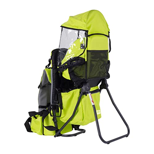 XTELARY Porte-bébé de randonnée sac à dos pour enfant avec à amovible pare-soleil pour enfant 16-55 lb / 7,3-25 kg (Noir)