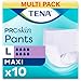 TENA Pants Maxi | Size Large | High Absorbancy | 8 Drops | Incontinence Pants | 4 Pack of 10