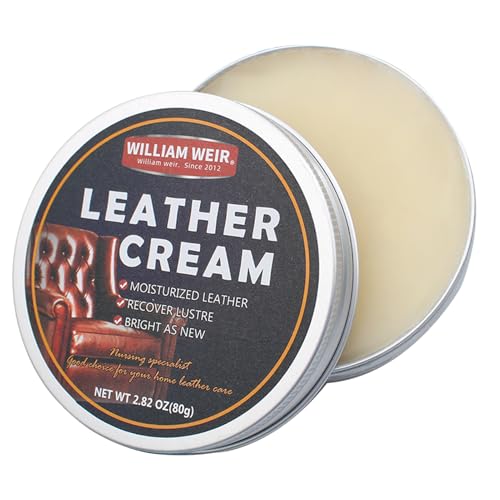 Bálsamo de Cuero 80g,Crema Cuero,Leather Conditioner,Cuidado Intensivo para Cuero,Bálsamo para Cuero con Cera de Abejas,Impregna y Protege el Cuero de Forma,Incoloro