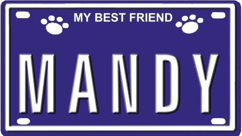 MANDY Dog Name Plate for Dog House. Over 400 Names Availaible. Type in Name" Dog Plate in Search. Your Dog Name will show up."