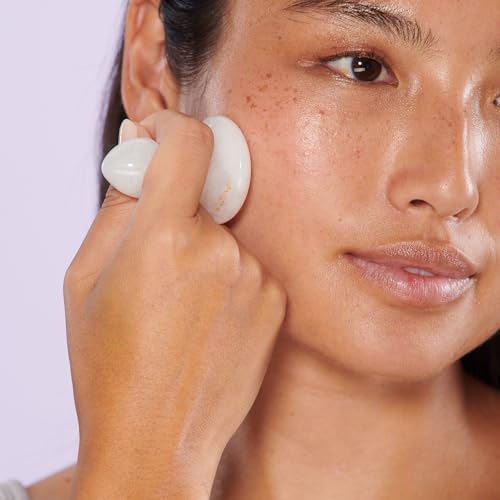 WILDLING Lumin Mushroom | Facial Massage Stone | Made with White Jade | Designed to Cool + De-puff + Calm the Skin | Perfect with Lumin Oil - Image 7