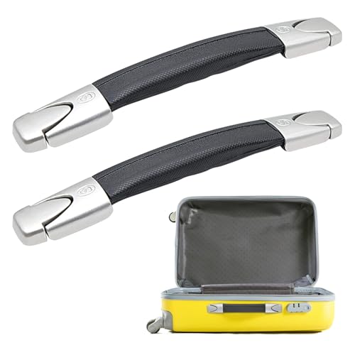 2 Pcs Luggage Handle Replacement, 23cm Black Long Strap Grip, Heavy Duty Suitcase Strap Spare Carrying for Travel Case Repair
