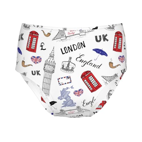 London City Doodles Elements Girls' Underwear Soft Cotton Little Girls Panties Comfort Briefs