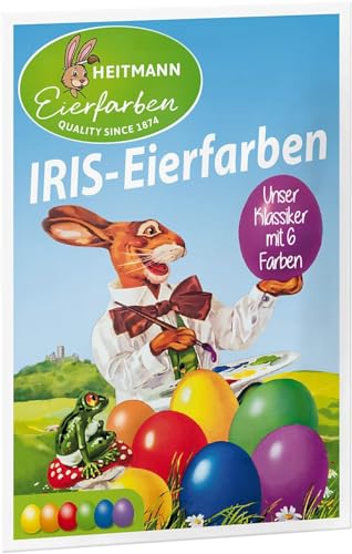 Heitmann Eierfarben 4102AMZ - Iris Lot de 5 couleurs pour ufs de cuisine