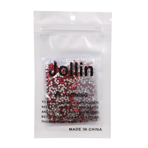 Image of Jollin Glue Fix Crystal Flatback Rhinestones Glass Diamantes Gems for Nail Art Crafts Decorations Clothes Shoes(ss8 2880pcs, Siam)