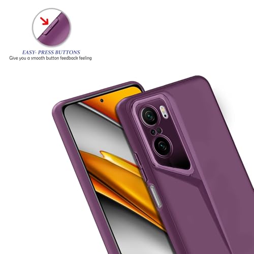 Image of Amazon Brand - Solimo Ultra-Thin Blade Runner Series Matte Finished Camera Protection Soft Back Cover for Xiaomi Mi 11X | Mi 11X Pro | Poco F3 5G - Purple