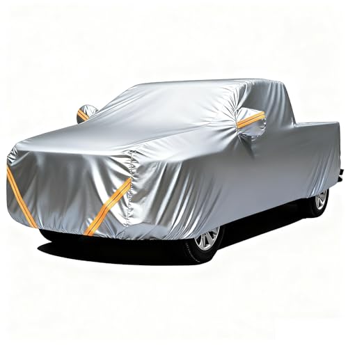 Full Pickup Truck Cover Compatible with Toyota HiLux SR Double-Cab Pickup 2024-2025, Tailor Made Oxford Tarp Waterproof Anti-UV Scratch-Resistant Exterior Accessory for All Weather