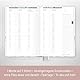 Häfft® Lehrer-Planer 2025/2026 A4 + Sweet Flowers Hardcover Lehrerkalender mit Wochenkalendarium, 226 Seiten, Stickern und mehr - nachhaltig & klimafreundlich