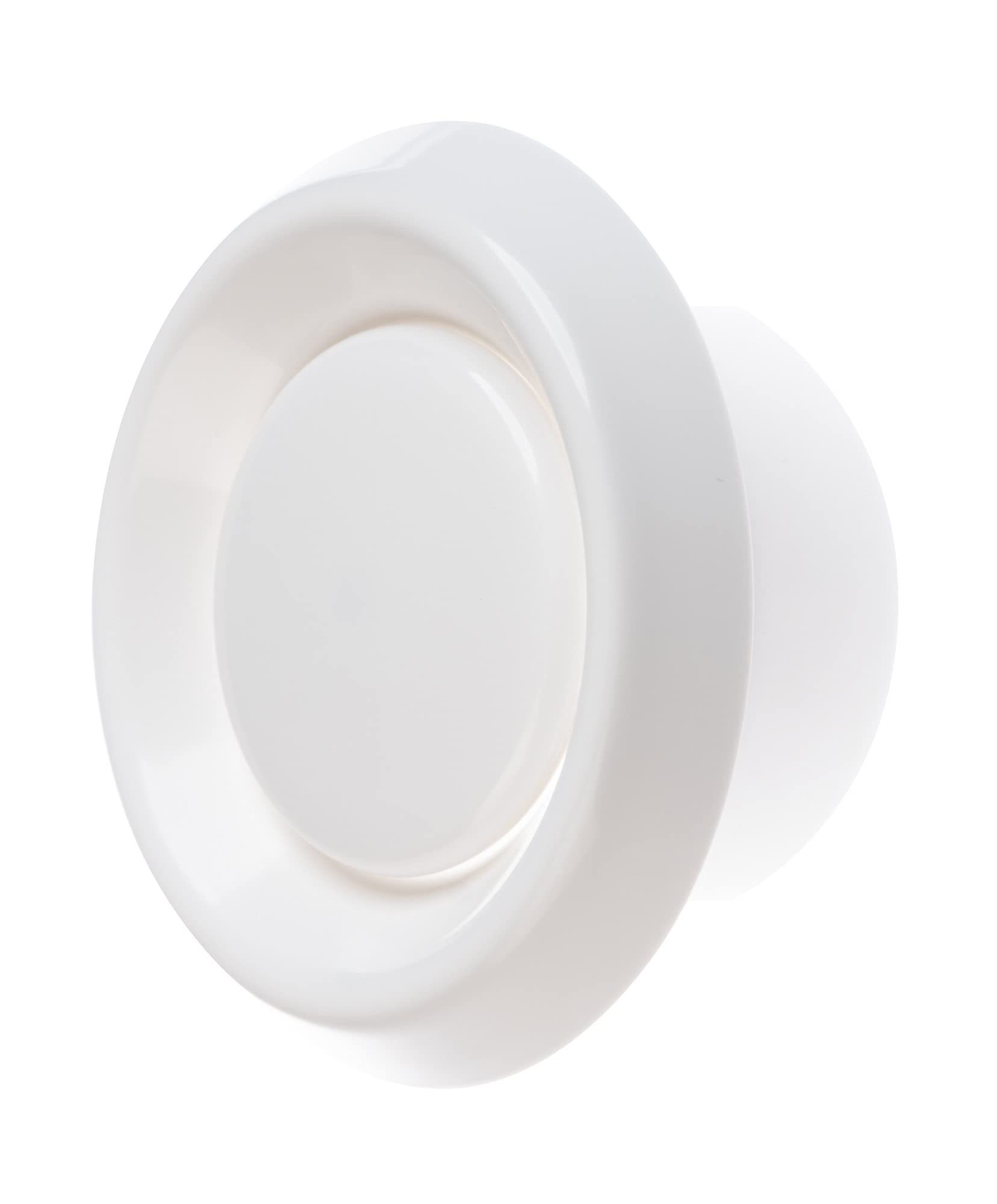Steinberg14 White 100mm Air Valve for Supply and Exhaust Ventilation - 4 inch Extractor Fan Vent Cover - Round Adjustable Air Vent - Wall Bathroom Diffuser - Plastic Ceiling Ventilation Grilles