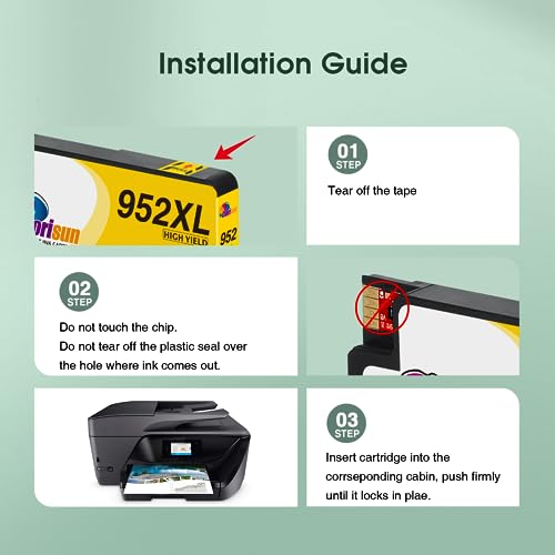 Clorisun 952Xl For Hp 952Xl Ink Cartridges Combo Pack 952Xl Ink Cartridges Compatible For Hp Officejet Pro 8710 7740 8720 8715 8210 8740 8702 7720 8725 8700 Printer (Black Cyan Magenta Yellow, 4-Pack) #TOP4
