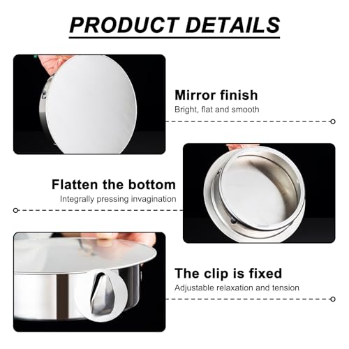 ALI2 Abdeckung für Kaminloch, aus Edelstahl, Kaminstopfen, Abdeckung für Ofenrohr (180 mm)