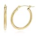 14k Gold 2mm Basic Pincatch Hoop Earrings (18 Millimeters)