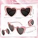 Fumwase 8Pcs Pink Tea Party Accessories Set Gloves Hats Necklace Fan Bracelet Earrings Sunglass Ring for 20s 50s Accessories (Pink)