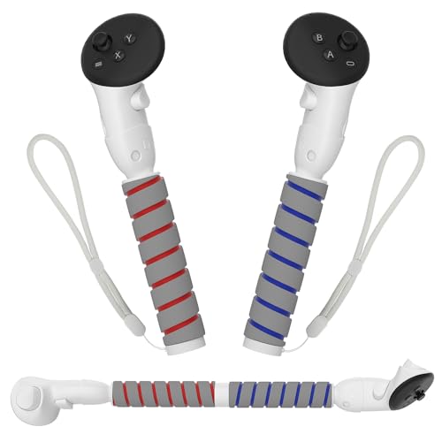 Handles Extension Grips for Quest 3/Quest 3S Controller Accessories, VR Handle Attachments, for Playing Quest 3/3S Beat Saber Gorilla Tag Long Arms Handle Extender