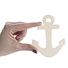 Pack of 24 Unfinished Wood Anchor Cutouts by Factory Direct Craft - Blank Wooden Nautical Anchor Shapes for DIY Projects for Birthday Party Arts and Crafts Camp and Group Activities (Size: 4-1/2" L) #3