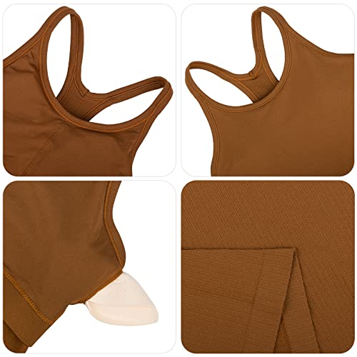 Image of sphinx cat Yoga Racerback Tank Top for Women with Built in Bra,Women's Padded Sports Bra Fitness Workout Running Shirts