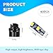 HZEL 20Sets/40PCS Car 74 LED Bulb Dash Light, Bright T5 2721 37 74 PC74 Wedge Twist Socket Vehicle Dome Map Dashboard Indicator, Instrument Panel Gauge Cluster Lamp Kit, Universal for Vehicle (White)
