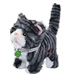 Expérience de Jeu Sûre : La peluche courte de ce chat électronique garantit un jeu intérieur sécurisé, avec un contact agréable, sans risque de pièces détachables ni de mauvaises odeurs, idéal pour les jeux imaginaires des dans un environnement familial chaleureux.