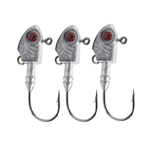 Anzuelos de pesca para jigging CLoxks de 3 unidades, ideales para tus jornadas de lubina