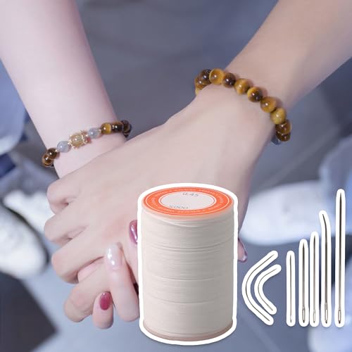 Hilo para coser cuero 0.45mm blanco poliéster miniatura 6
