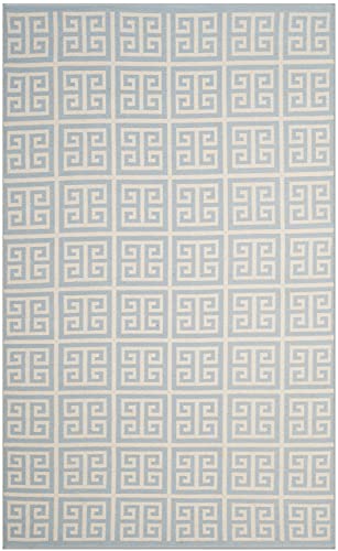 Tapete SAFAVIEH Montauk Colección 4' x 6' Azul Claro y Marfil miniatura 3