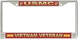 MilitaryBest USMC Vietnam Veteran with Ribbons License Plate Frame