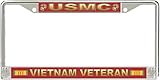 MilitaryBest USMC Vietnam Veteran with Ribbons License Plate Frame