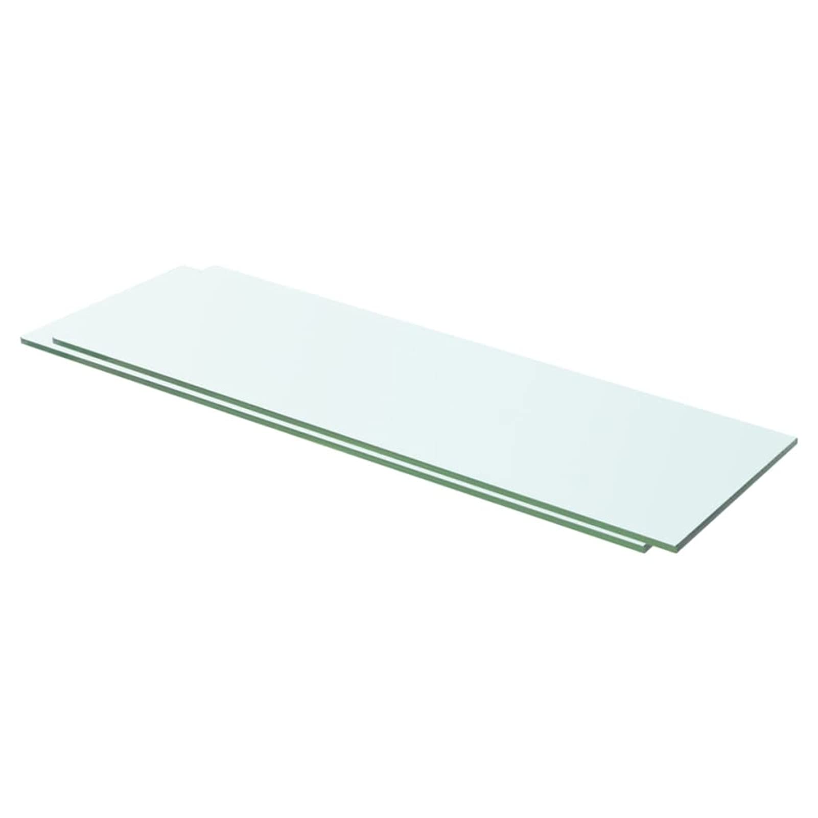 Kavolet 2 estantes de Cristal de 60 x 15 cm, Estante de Cristal, Estante Transparente, Estante de Cristal para baño, Estante de Pared, Estante de baño, 8 mm de Grosor