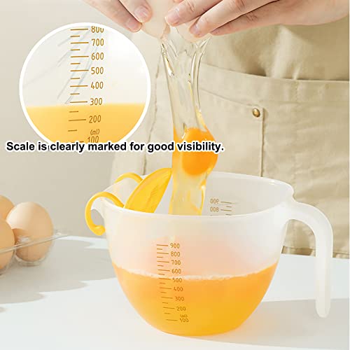 Veiai Mixing Bowl With Handle- 33.81Oz, Egg Batter Bowl With Filter Plastic Measuring Cup Kitchen Supplies For Cooking And Baking #TOP3