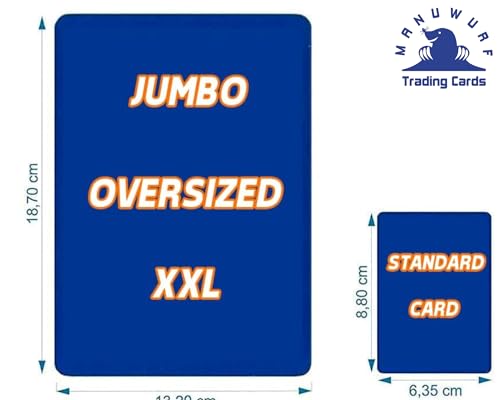 Deutsches Kartenset für Pokemon Sammelkarten XXL Karten 2er- Pack zufällige V/VMAX/Holo/EX/GX/Jumbo Oversized + Manuwurf Versandschutz