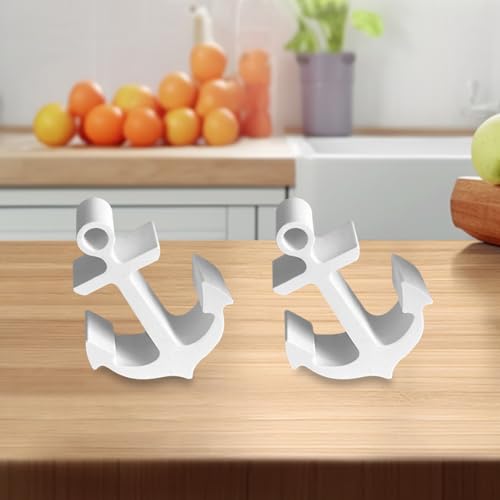 Recitem Silikonformen Gießformen Ankerform Ornamente Deko, Silikonform Ankerform, Beton Gießform, Ankerform Silikon Gießform für Beton, Kerzenform,Handwerk,Gips (2 Stück)