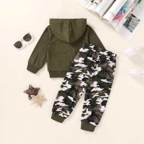Image of YOUNGER STAR Toddler Baby Boy Girl Clothes Fall Winter Outfits Long Sleeve Hoodie Sweatshirt Sweat Pants Cotton Sweatsuits