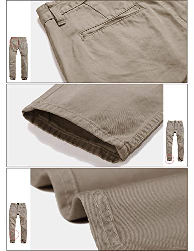 Image of Match Mens Regular-Fit Casual Flat Front Chino Pants