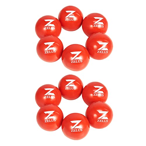 Zelus Training Balls For Softball And Baseball Practice | 2.8-Inch 1 Lb Weight Ball | Weighted Ball For Exercise | Baseball Accessory For Strength Hitting Batting Pitching Improvement (Set Of 12) #TOP5