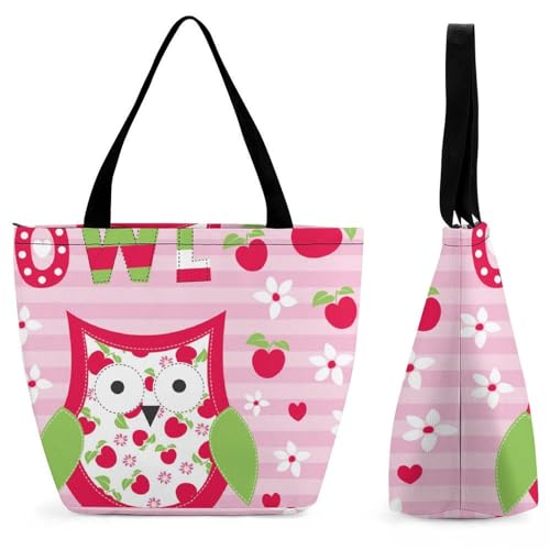 Sac à main pour femme Cerise Chouette grand format de voyage 28.5x18x32.5cm
