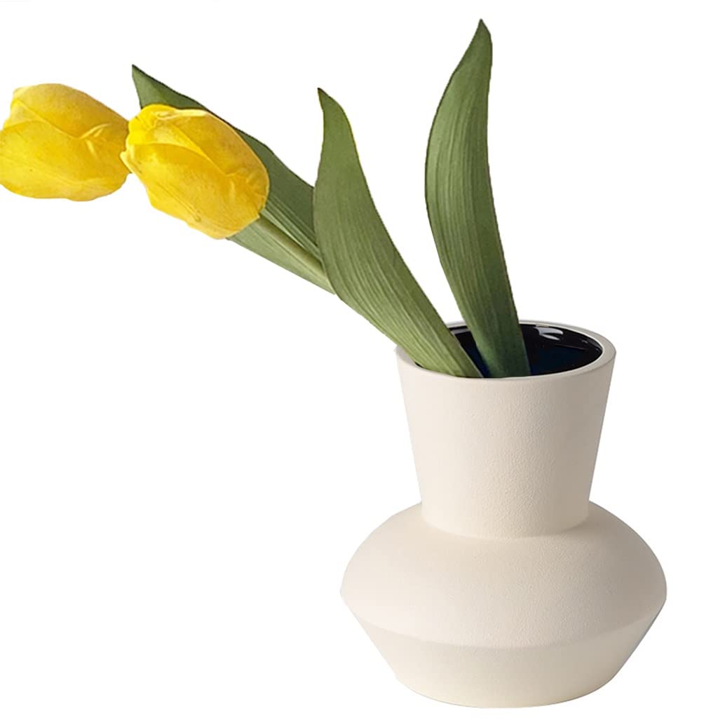 Ceramic vase， Nordic Beige Frosted