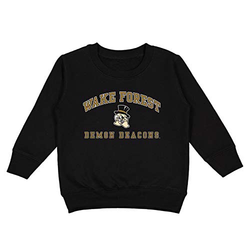 College Kids Wake Forest Demon Deacons NCAA Toddler Fleece Crew Neck Sweatshirt (2T)