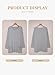 Eytino Womens Plus Size Long Sleeve Shirts Round Neck Casual Sweatershirts Oversized Tunic Tops with Pockets,1X Grey